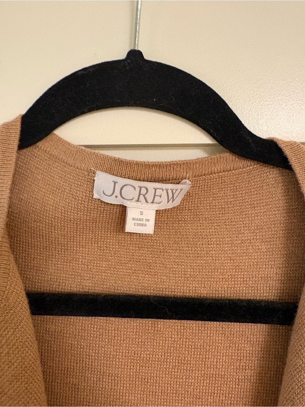 J. Crew Juliette Camel Open-Front Knit Cardigan - Picture 4 of 6